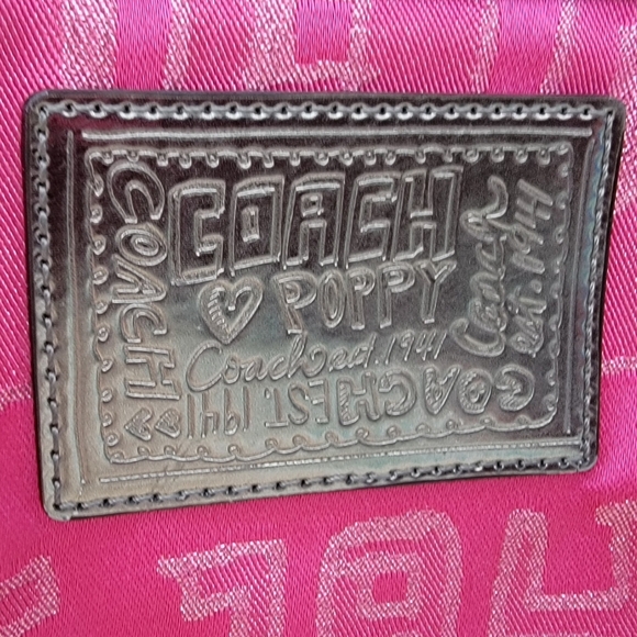 Coach Poppy Storypatch Hot Pink Glam Limited Edition Tote - Picture 4 of 15